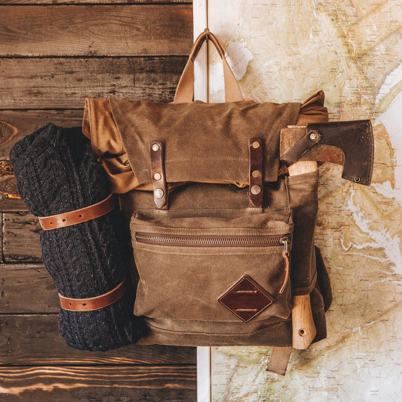 Explore in Style: Waxed Canvas Backpack for Your Adventures