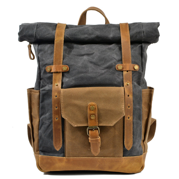 Vintage Canvas Backpack, Casual Travel Computer Bag, Waterproof Outdoor Backpack Commuter Backpack