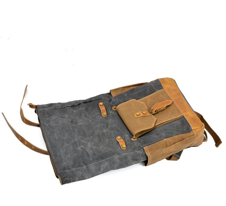 Vintage Canvas Backpack, Casual Travel Computer Bag, Waterproof Outdoor Backpack Commuter Backpack