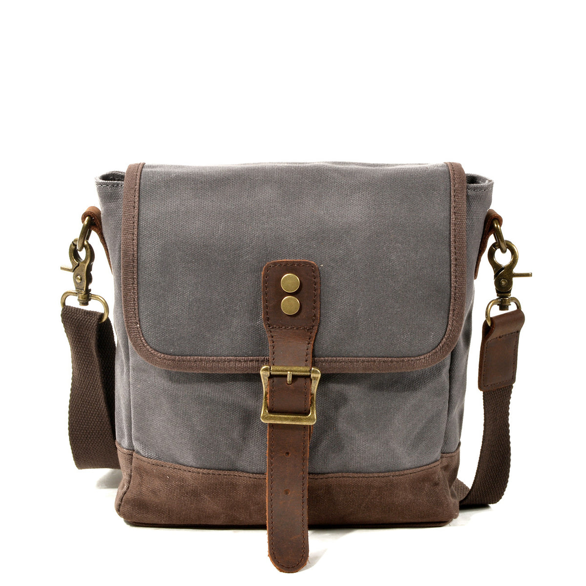 Vintage Waxed Canvas Leather Briefcase