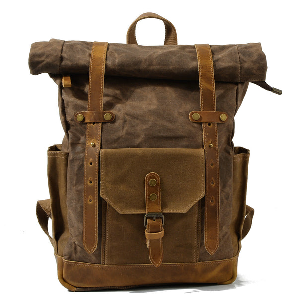 Vintage Canvas Backpack, Casual Travel Computer Bag, Waterproof Outdoor Backpack Commuter Backpack