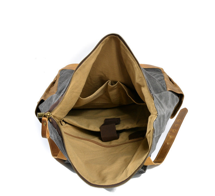 Vintage Canvas Backpack, Casual Travel Computer Bag, Waterproof Outdoor Backpack Commuter Backpack