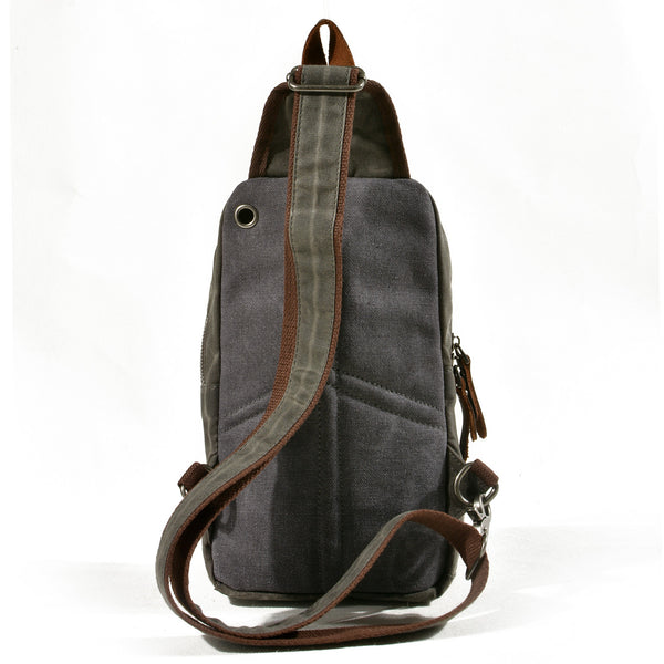 Men's Crossbody Chest Canvas Bag