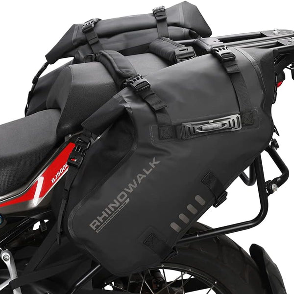 Motorcycle Saddle Bags Waterproof Anti-Vibration Motor Side Bags Shoulder Bag Motorbike Panniers 28L(14L*2)