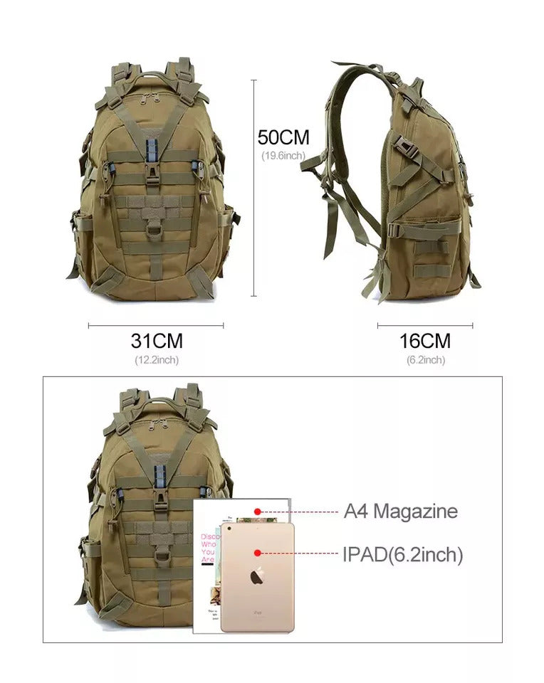 35L Waterproof Tactical Backpacks for Hiking Trekking