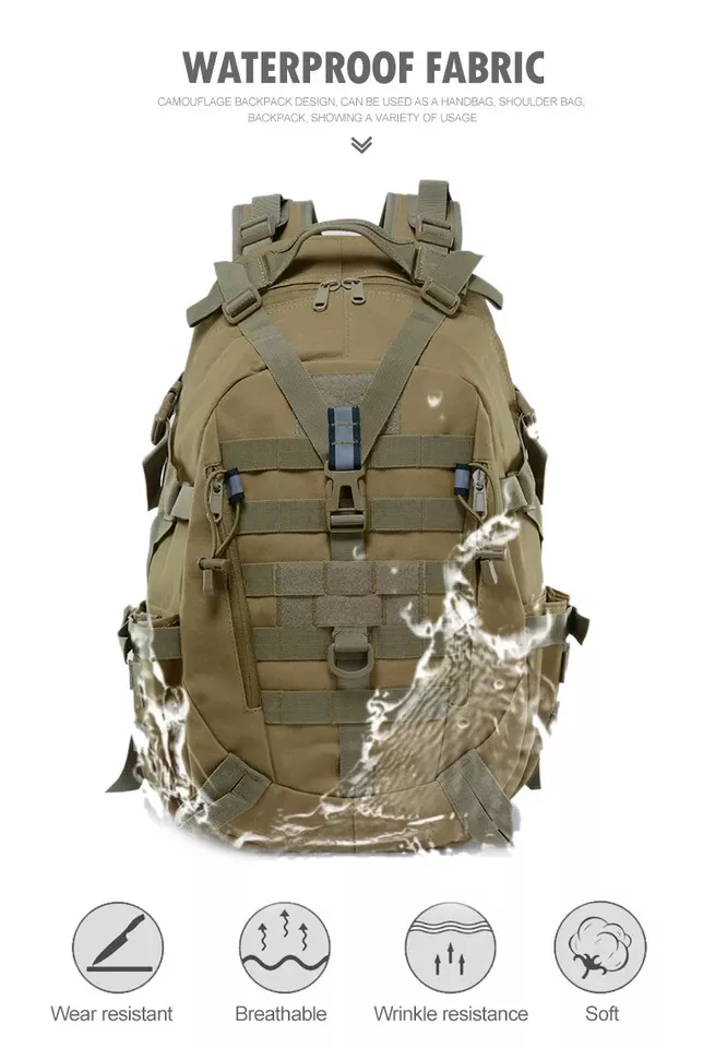 35L Waterproof Tactical Backpacks for Hiking Trekking